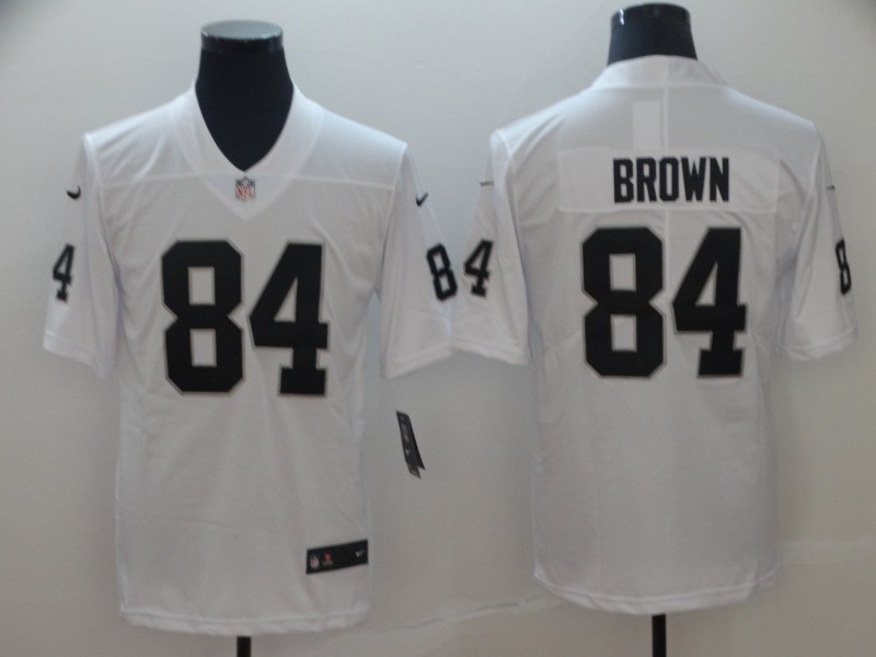 Men's Las Vegas Raiders Antonio Brown #84 White Jersey